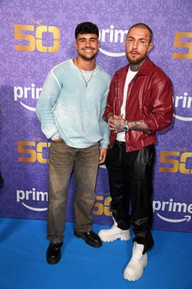 Leandro Fünfsinn, Marvin Manson bei der Premiere von THE 50 - Staffel 3 von Prime Video im Cinedom in Köln am 05.03.2026