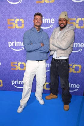 Laurenz Pesch, Calvin Ogara bei der Premiere von THE 50 - Staffel 3 von Prime Video im Cinedom in Köln am 05.03.2026