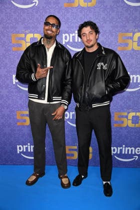 Germain Wolf, Nabil Kyeh bei der Premiere von THE 50 - Staffel 3 von Prime Video im Cinedom in Köln am 05.03.2026