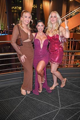 Gina Beckmann, Maria Bell, Marlisa Rudizo aka Mrs. Marlisa bei der Premiere von THE 50 - Staffel 3 von Prime Video im Cinedom in Köln am 05.03.2026