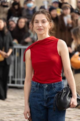 PFW Loewe Outside Arrivals NB Marie Colomb arrived at the Loewe Womenswear Fall Winter 2026-2027 show as part of Paris Fashion Week on March 06, 2026 in Paris, France. Photo by Nasser Berzane ABACAPRESS.COM Paris France  Copyright: xBerzanexNasser ABACAx