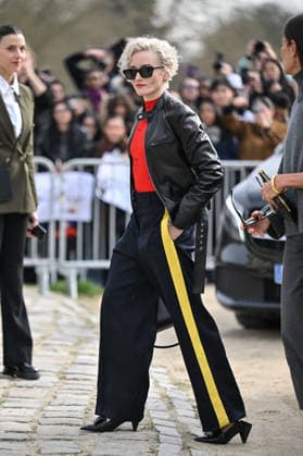 PFW Loewe Outside Arrivals Julia Garner arriving at the Loewe show during Fashion Week in Paris, France on March 6, 2026. Photo by Julien Reynaud APS-Medias ABACAPRESS.COM Paris France  Copyright: xReynaudxJulien APS-Medias ABACAx