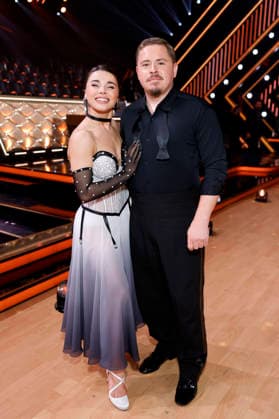 Schlagzeuger Gustav Schäfer (Tokio Hotel) und Tänzerin Anastasia Maruster bei der ersten Tanzshow der 19. Staffel der RTL-Tanzshow Lets Dance im Coloneum. Köln, 06.03.2026 NRW Deutschland Copyright: xChristophxHardtx