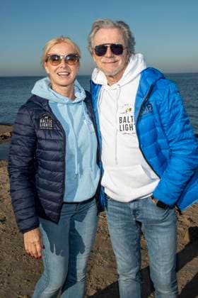 abb Wolfgang Lippert mit Frau Gesine Lippert zu Gast am Strand bei 10.Jahre Baltic Lights 2026 Promi Charity Schlittenhunderennen zu Gunsten der Welthungerhilfe an der Ostsee zwischen der Seebruecke Ahlbeck und der Seebruecke Heringsdorf , Freitag 06.03.2026 in Heringsdorf MV Deutschland