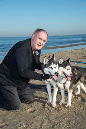 abb Walter Lehnertz mit Hunden zu Gast am Strand bei 10.Jahre Baltic Lights 2026 Promi Charity Schlittenhunderennen zu Gunsten der Welthungerhilfe an der Ostsee zwischen der Seebruecke Ahlbeck und der Seebruecke Heringsdorf , Freitag 06.03.2026 in Heringsdorf MV Deutschland
