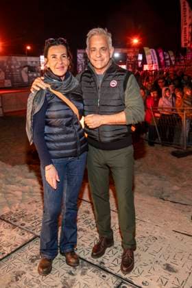 abb Freundin Nicole Toursarkissian und Florian Fitz zu Gast am Strand Falckellauf bei 10.Jahre Baltic Lights 2026 Promi Charity Schlittenhunderennen zu Gunsten der Welthungerhilfe an der Ostsee zwischen der Seebruecke Ahlbeck und der Seebruecke Heringsdorf , Freitag 06.03.2026 in Heringsdorf MV Deutschland