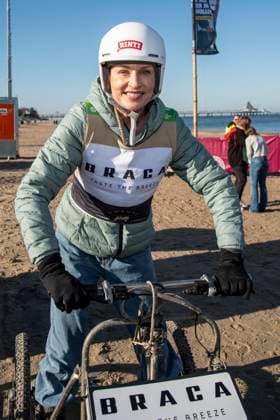 abb Sanna Englund zu Gast am Strand bei 10.Jahre Baltic Lights 2026 Promi Charity Schlittenhunderennen zu Gunsten der Welthungerhilfe an der Ostsee zwischen der Seebruecke Ahlbeck und der Seebruecke Heringsdorf , Freitag 06.03.2026 in Heringsdorf MV Deutschland