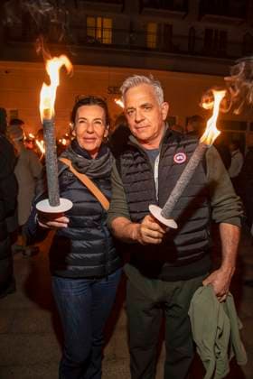 abb Freundin Nicole Toursarkissian und Florian Fitz zu Gast am Strand Falckellauf bei 10.Jahre Baltic Lights 2026 Promi Charity Schlittenhunderennen zu Gunsten der Welthungerhilfe an der Ostsee zwischen der Seebruecke Ahlbeck und der Seebruecke Heringsdorf , Freitag 06.03.2026 in Heringsdorf MV Deutschland