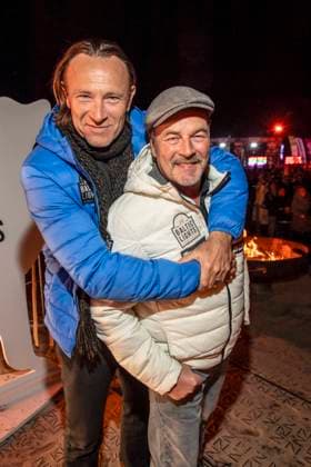 abb Bernhard Bettermann und Till Demtroeder zu Gast am Strand bei 10.Jahre Baltic Lights 2026 Promi Charity Schlittenhunderennen zu Gunsten der Welthungerhilfe an der Ostsee zwischen der Seebruecke Ahlbeck und der Seebruecke Heringsdorf , Freitag 06.03.2026 in Heringsdorf MV Deutschland