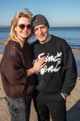 abb Katja Ohneck und Erdogan Atalay zu Gast am Strand bei 10.Jahre Baltic Lights 2026 Promi Charity Schlittenhunderennen zu Gunsten der Welthungerhilfe an der Ostsee zwischen der Seebruecke Ahlbeck und der Seebruecke Heringsdorf , Freitag 06.03.2026 in Heringsdorf MV Deutschland