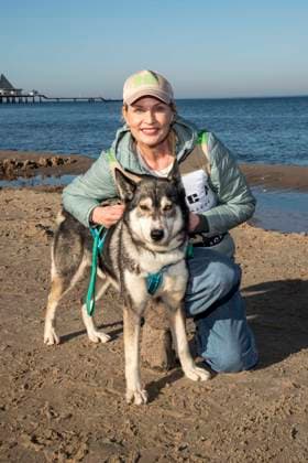 abb Sanna Englund zu Gast am Strand bei 10.Jahre Baltic Lights 2026 Promi Charity Schlittenhunderennen zu Gunsten der Welthungerhilfe an der Ostsee zwischen der Seebruecke Ahlbeck und der Seebruecke Heringsdorf , Freitag 06.03.2026 in Heringsdorf MV Deutschland