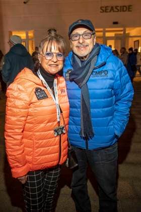 abb Christine Stumph und Wolfgang Stumph Ehepaar zu Gast am Strand bei 10.Jahre Baltic Lights 2026 Promi Charity Schlittenhunderennen zu Gunsten der Welthungerhilfe an der Ostsee zwischen der Seebruecke Ahlbeck und der Seebruecke Heringsdorf , Freitag 06.03.2026 in Heringsdorf MV Deutschland
