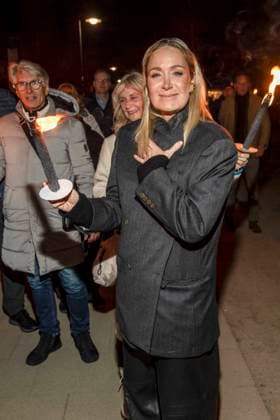 abb Janine Kunze zu Gast am Strand Falckellauf bei 10.Jahre Baltic Lights 2026 Promi Charity Schlittenhunderennen zu Gunsten der Welthungerhilfe an der Ostsee zwischen der Seebruecke Ahlbeck und der Seebruecke Heringsdorf , Freitag 06.03.2026 in Heringsdorf MV Deutschland