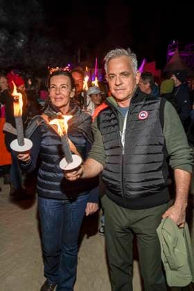 abb Freundin Nicole Toursarkissian und Florian Fitz zu Gast am Strand Falckellauf bei 10.Jahre Baltic Lights 2026 Promi Charity Schlittenhunderennen zu Gunsten der Welthungerhilfe an der Ostsee zwischen der Seebruecke Ahlbeck und der Seebruecke Heringsdorf , Freitag 06.03.2026 in Heringsdorf MV Deutschland