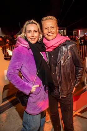 abb Franziska Hippe und Roman Knizka zu Gast am Strand bei 10.Jahre Baltic Lights 2026 Promi Charity Schlittenhunderennen zu Gunsten der Welthungerhilfe an der Ostsee zwischen der Seebruecke Ahlbeck und der Seebruecke Heringsdorf , Freitag 06.03.2026 in Heringsdorf MV Deutschland