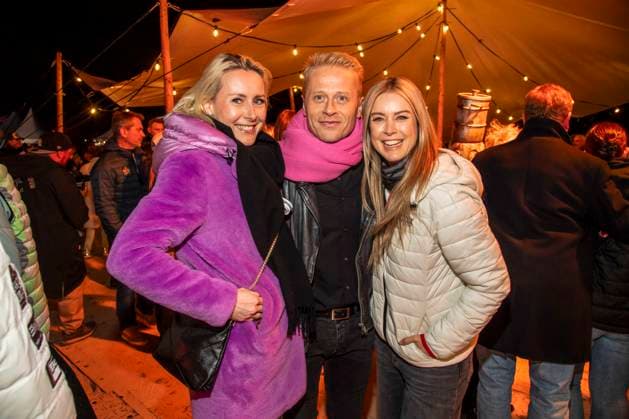 abb Franziska Hippe, Roman Knizka und Nina Ensmann zu Gast am Strand bei 10.Jahre Baltic Lights 2026 Promi Charity Schlittenhunderennen zu Gunsten der Welthungerhilfe an der Ostsee zwischen der Seebruecke Ahlbeck und der Seebruecke Heringsdorf , Freitag 06.03.2026 in Heringsdorf MV Deutschland