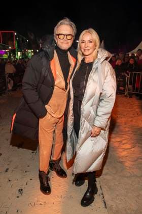 abb Wolfgang Lippert und Frau Gesine Lippert zu Gast am Strand bei 10.Jahre Baltic Lights 2026 Promi Charity Schlittenhunderennen zu Gunsten der Welthungerhilfe an der Ostsee zwischen der Seebruecke Ahlbeck und der Seebruecke Heringsdorf , Freitag 06.03.2026 in Heringsdorf MV Deutschland