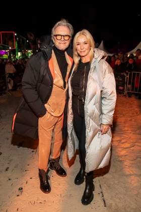 abb Wolfgang Lippert und Frau Gesine Lippert zu Gast am Strand bei 10.Jahre Baltic Lights 2026 Promi Charity Schlittenhunderennen zu Gunsten der Welthungerhilfe an der Ostsee zwischen der Seebruecke Ahlbeck und der Seebruecke Heringsdorf , Freitag 06.03.2026 in Heringsdorf MV Deutschland
