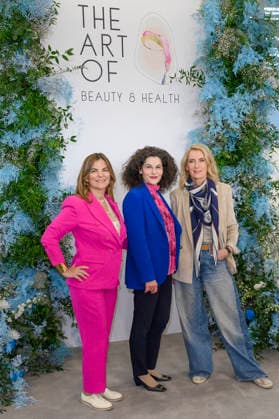 Sheila de Liz, Tina Müller und Maria Furtwängler auf der 2. The Art of Beauty & Health 2026 Messe in Halle 1 der Messe Düsseldorf. Düsseldorf, 06.03.2026