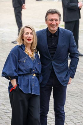 Severine Merle and Pietro Beccari at the arrivals at the Celine Womenswear Collection Fall Winter 2026 2027 show as part of Paris Fashion Week PFW at the Institut de France, Paris, France, March 07, 2026 Denis Guignebourg Bestimage Photocall at the Celine Womenswear Fall Winter 2026 2027 show as part of Paris Fashion Week on March 07, 2026 in Paris, France Paris France  Copyright: xDenisxGuignebourgx xBestimagexDenisxGuignebourgx xBestimagex