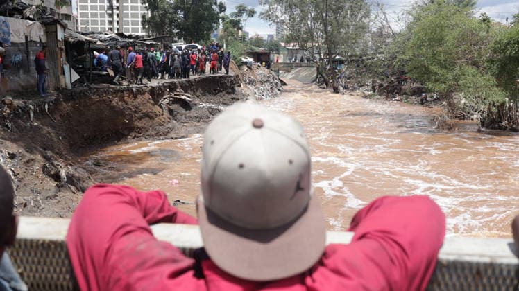(260307) -- NAIROBI, March 7, 2026 -- This photo taken on March 7, 2026 shows the flood water after a heavy rain in Nairobi, capital of Kenya. The death toll from heavy overnight rainfall that triggered severe flooding across several parts of the Kenyan capital, Nairobi, has risen to 23 as rescue teams continue searching for survivors, police confirmed on Saturday. (Photo by Xinhua) KENYA-NAIROBI-HEAVY RAINFALL-FLOODS-DEATH TOLL JohnxOkoyo 