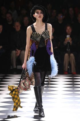 PFW - Junya Watanabe Runway Models Walk Runway for the Junya Watanabe Fall 2026 Ready-to-Wear fashion show during Paris Fashion Week on March 7, 2026 in Paris, France. Photo by Alain-Gil Gonzalez ABACAPRESS.COM Paris France  Copyright: xGonzalezxAlain-Gil ABACAx