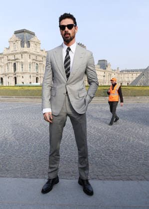 Michele Morrone at the Arrivals at the Elie Saab Womenswear Collection Prêt à Porter Fall Winter 2026 2027 show as part of Paris Fashion Week PFW at the Carrousel du Louvre in Paris, France on March 07, 2026 Denis Guignebourg Bestimage Arrivals at the Elie Saab Womenswear Fall Winter 2026 2027 show as part of Paris Fashion Week on March 07, 2026 in Paris, France Paris France  Copyright: xDenisxGuignebourgx xBestimagexDenisxGuignebourgx xBestimagex
