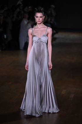 PFW Georges Hobeika Runway A model walks the runway at the Georges Hobeika show during Fashion Week in Paris, France on March 7, 2026. Photo by Julien Reynaud APS-Medias ABACAPRESS.COM Paris France  Copyright: xReynaudxJulien APS-Medias ABACAx