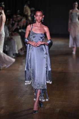 PFW Georges Hobeika Runway A model walks the runway at the Georges Hobeika show during Fashion Week in Paris, France on March 7, 2026. Photo by Julien Reynaud APS-Medias ABACAPRESS.COM Paris France  Copyright: xReynaudxJulien APS-Medias ABACAx