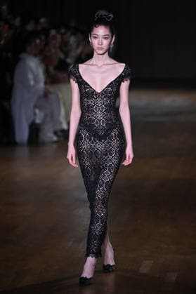 PFW Georges Hobeika Runway A model walks the runway at the Georges Hobeika show during Fashion Week in Paris, France on March 7, 2026. Photo by Julien Reynaud APS-Medias ABACAPRESS.COM Paris France  Copyright: xReynaudxJulien APS-Medias ABACAx