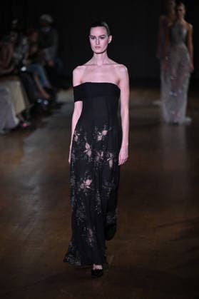 PFW Georges Hobeika Runway A model walks the runway at the Georges Hobeika show during Fashion Week in Paris, France on March 7, 2026. Photo by Julien Reynaud APS-Medias ABACAPRESS.COM Paris France  Copyright: xReynaudxJulien APS-Medias ABACAx