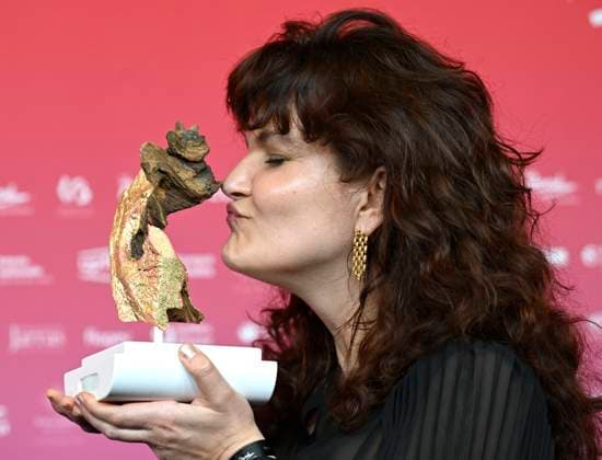 The 15th René du Cinéma Awards Ceremony BRUSSELS, BELGIUM - MARCH 07 : Meilleur court metrage d animation : Sylwia Szkiladz (Autokar) pictured during the 15th René du Cinéma Awards Ceremony on March 7, 2026 in Brussels, Belgium, 07 03 2026 Brussels Belgium  Copyright: xDidierxLebrunx