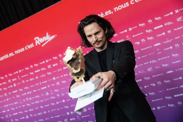 Nominee for Best Editing winner of the best edition poses for the photographer at the 15th edition of the Rene du Cinema film awards ceremony, Saturday 07 March 2026, in Brussels. The awards are rewarded to movies of Belgian French-speaking producers.  EMILExWINDAL 166796931