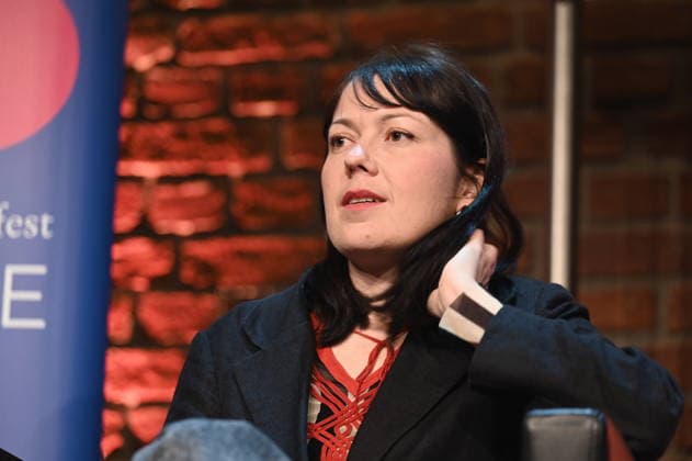 Autorin Dana von Suffrin liest und spricht auf der Lit.Cologne, dem internationalen Literaturfestival