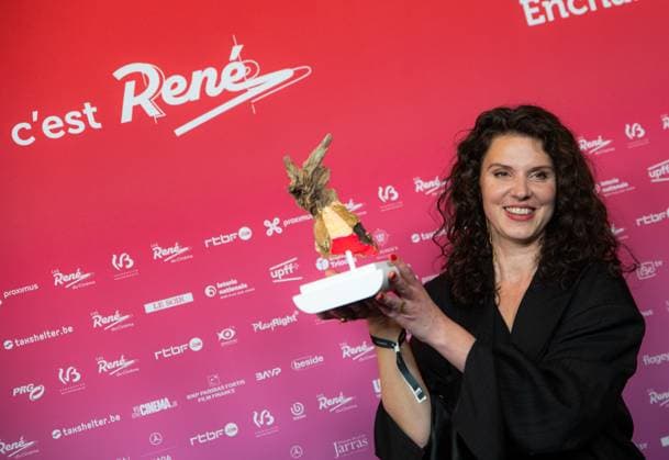 Winner of Best First Film, Kika of Alexe Poukine poses for the photographer at the 15th edition of the Rene du Cinema film awards ceremony, Saturday 07 March 2026, in Brussels. The awards are rewarded to movies of Belgian French-speaking producers.  EMILExWINDAL 166801409