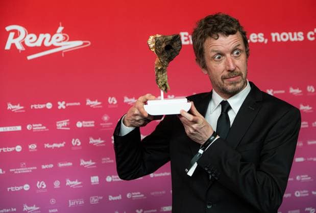 Winner of the Best Original Music, Vincent Cahay (Maldoror) poses for the photographer at the 15th edition of the Rene du Cinema film awards ceremony, Saturday 07 March 2026, in Brussels. The awards are rewarded to movies of Belgian French-speaking producers.  EMILExWINDAL 166803447