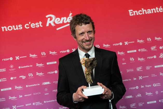 Winner of the Best Original Music, Vincent Cahay (Maldoror) poses for the photographer at the 15th edition of the Rene du Cinema film awards ceremony, Saturday 07 March 2026, in Brussels. The awards are rewarded to movies of Belgian French-speaking producers.  EMILExWINDAL 166803450