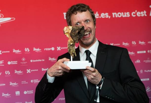 Winner of the Best Original Music, Vincent Cahay (Maldoror) poses for the photographer at the 15th edition of the Rene du Cinema film awards ceremony, Saturday 07 March 2026, in Brussels. The awards are rewarded to movies of Belgian French-speaking producers.  EMILExWINDAL 166803456