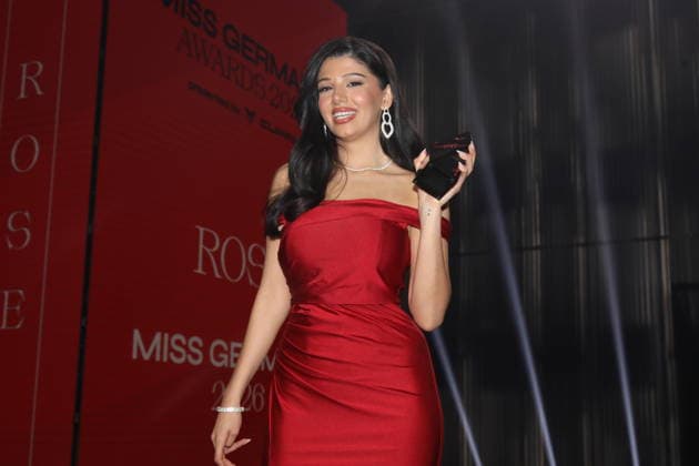 Rose Mondy, die neue Miss Germany 2026, steht im Bavaria Film Gelände in München auf der Bühne und wird beim Finale der Miss Germany Awards während dem Empowering Festival gekrönt. München, 07.03.2026 Copyright: xMatthiasxGränzdörferx