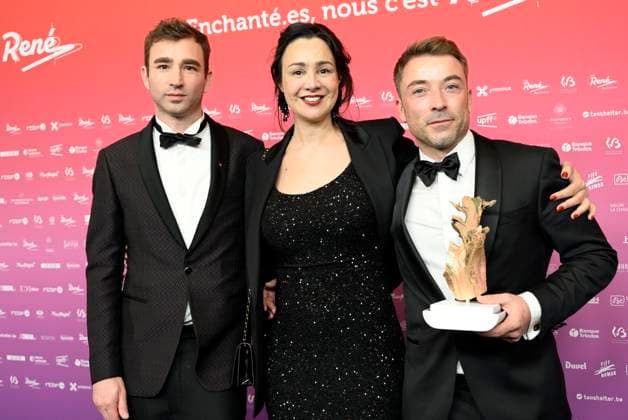 The 15th René du Cinéma Awards Ceremony BRUSSELS, BELGIUM - MARCH 07 : Meilleure actrice : Myriem Akheddiou (On vous croit) & Meilleur film : Arnaud Ponthière et Arnaud Dufeys (On vous croit) pictured during the 15th René du Cinéma Awards Ceremony on March 7, 2026 in Brussels, Belgium, 07 03 2026 Brussels Belgium  Copyright: xDidierxLebrunx