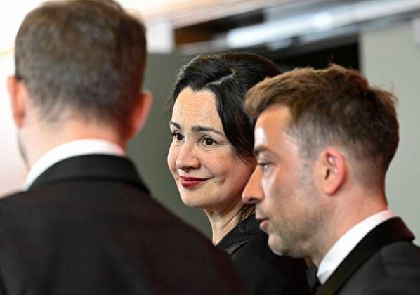 The 15th René du Cinéma Awards Ceremony BRUSSELS, BELGIUM - MARCH 07 : Meilleure actrice : Myriem Akheddiou (On vous croit) & Meilleur film : Arnaud Ponthière et Arnaud Dufeys (On vous croit) pictured during the 15th René du Cinéma Awards Ceremony on March 7, 2026 in Brussels, Belgium, 07 03 2026 Brussels Belgium  Copyright: xDidierxLebrunx