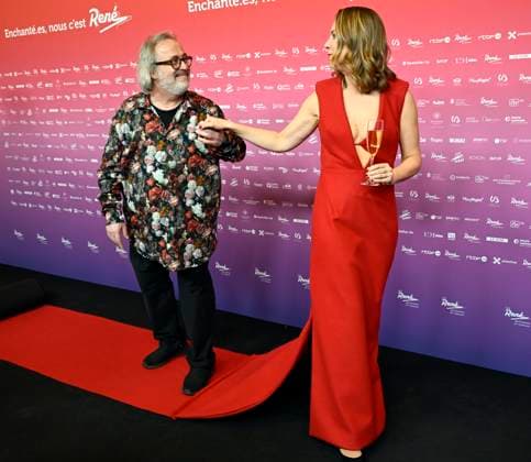 The 15th René du Cinéma Awards Ceremony BRUSSELS, BELGIUM - MARCH 08 : Jaco Van Dormael & Charline Vanhoenacker (Maitresse de céremonie) pictured during the 15th René du Cinéma Awards Ceremony on March 8, 2026 in Brussels, Belgium, 08 03 2026 Brussels Belgium  Copyright: xDidierxLebrunx