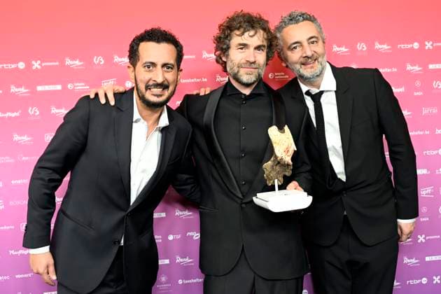 The 15th René du Cinéma Awards Ceremony BRUSSELS, BELGIUM - MARCH 08 : Mourade Zeguendi & Nader Boussandel & Meilleur acteur : Yannick Renier dans Reflet dans un diamant mort pictured during the 15th René du Cinéma Awards Ceremony on March 8, 2026 in Brussels, Belgium, 08 03 2026 Brussels Belgium  Copyright: xDidierxLebrunx