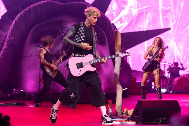 Machine Gun Kelly performs at Co-Op Live Machine Gun Kelly performs at Co-Op Live, Manchester, England, 7th March 2026, Credit:Mike Gray Avalon  Copyright: xMikexGrayx xAvalonx 1080959765