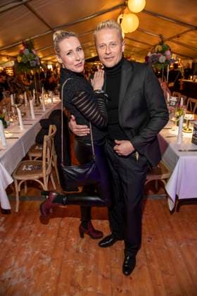 abb Roman Knizka und Franziska Hippe zu Gast beim Gala Dinner Preisverleihung bei 10.Jahre Baltic Lights Night 2026 Promi Charity Schlittenhunderennen zu Gunsten der Welthungerhilfe an der Ostsee zwischen der Seebruecke Ahlbeck und der Seebruecke Heringsdorf, Samstag 07.03.2026 in Heringsdorf MV Deutschland