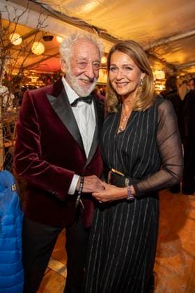 abb Dieter Hallervorden und Frau Christiane Zander zu Gast beim Gala Dinner Preisverleihung bei 10.Jahre Baltic Lights Night 2026 Promi Charity Schlittenhunderennen zu Gunsten der Welthungerhilfe an der Ostsee zwischen der Seebruecke Ahlbeck und der Seebruecke Heringsdorf, Samstag 07.03.2026 in Heringsdorf MV Deutschland