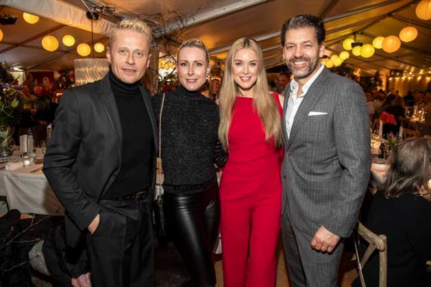 abb Roman Knizka, Franziska Hippe, Nina Ensmann und Marc Demmig zu Gast beim Gala Dinner Preisverleihung bei 10.Jahre Baltic Lights Night 2026 Promi Charity Schlittenhunderennen zu Gunsten der Welthungerhilfe an der Ostsee zwischen der Seebruecke Ahlbeck und der Seebruecke Heringsdorf, Samstag 07.03.2026 in Heringsdorf MV Deutschland
