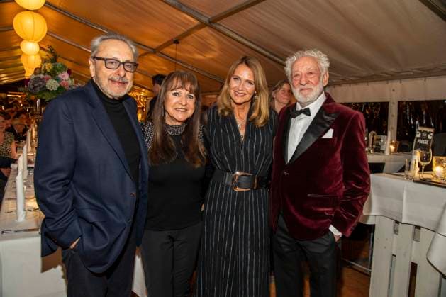 abb Wolfgang Stumph, Christine Stumph Christiane Zander und Dieter Hallervorden zu Gast beim Gala Dinner Preisverleihung bei 10.Jahre Baltic Lights Night 2026 Promi Charity Schlittenhunderennen zu Gunsten der Welthungerhilfe an der Ostsee zwischen der Seebruecke Ahlbeck und der Seebruecke Heringsdorf, Samstag 07.03.2026 in Heringsdorf MV Deutschland