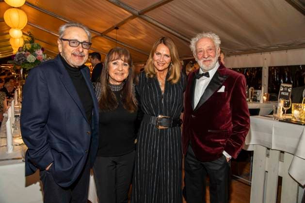 abb Wolfgang Stumph, Christine Stumph Christiane Zander und Dieter Hallervorden zu Gast beim Gala Dinner Preisverleihung bei 10.Jahre Baltic Lights Night 2026 Promi Charity Schlittenhunderennen zu Gunsten der Welthungerhilfe an der Ostsee zwischen der Seebruecke Ahlbeck und der Seebruecke Heringsdorf, Samstag 07.03.2026 in Heringsdorf MV Deutschland