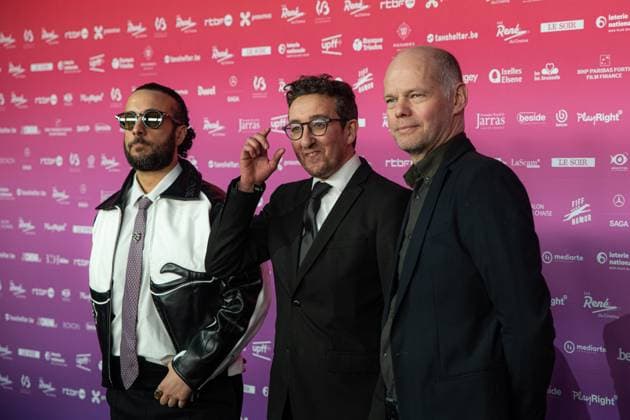 BXL team poses for the photographer before the 15th edition of the Rene du Cinema film awards ceremony, Saturday 07 March 2026, in Brussels. The awards are rewarded to movies of Belgian French-speaking producers.  EMILExWINDAL 166821621